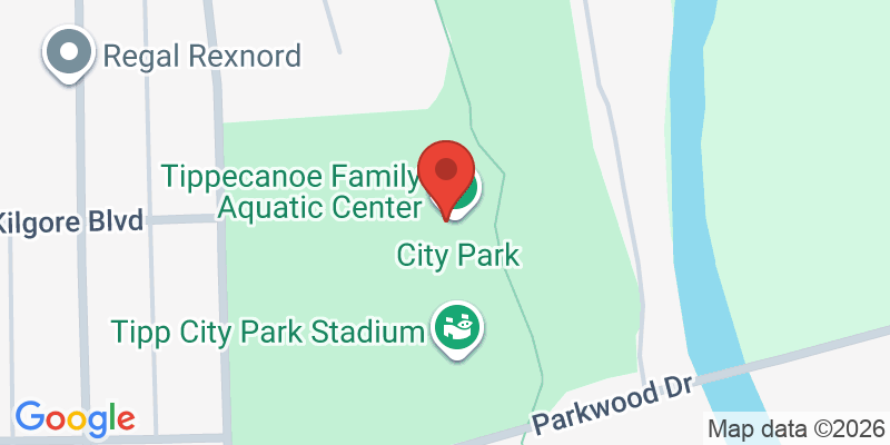Mapa de la ubicación de Tippecanoe Family Aquatic Center