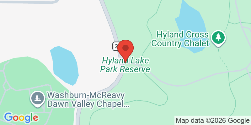 Mapa de la ubicación de Hyland Lake Park Reserve