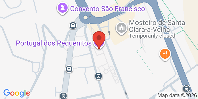 Mapa de la ubicación de Portugal dos Pequenitos