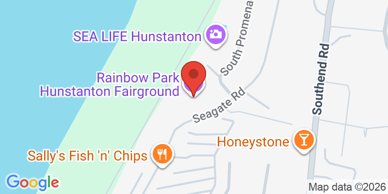 Mapa de la ubicación de Rainbow Park Hunstanton Fairground