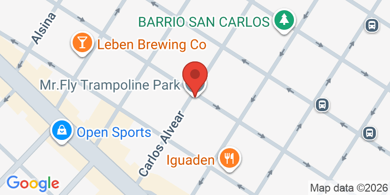 Mapa de la ubicación de Mr.Fly Trampoline Park