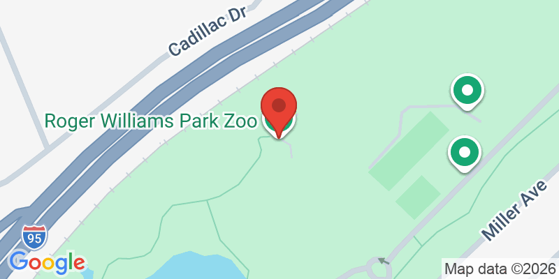 Mapa de la ubicación de Roger Williams Park Zoo