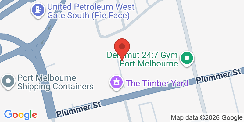 Mapa de la ubicación de BlocHaus Bouldering Port Melbourne