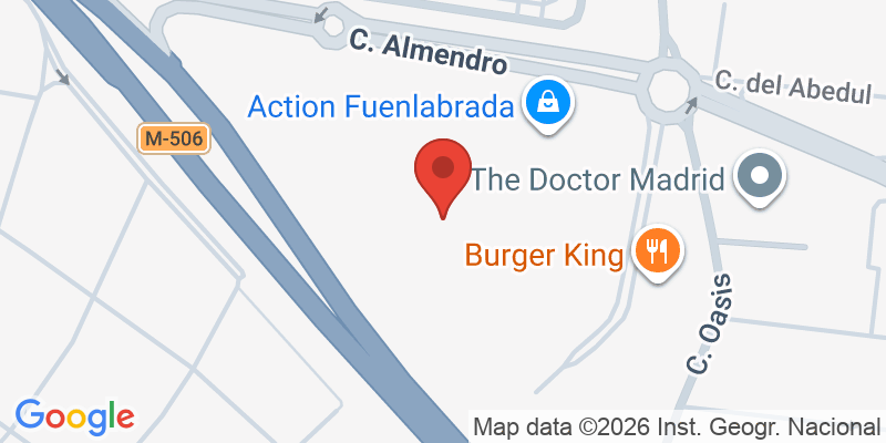 Mapa de la ubicación de Atoope Park Fuenlabrada