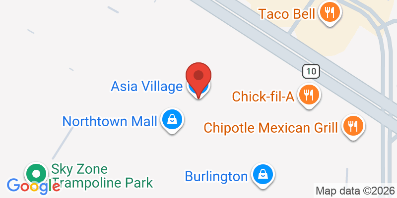 Mapa de la ubicación de Asia Village