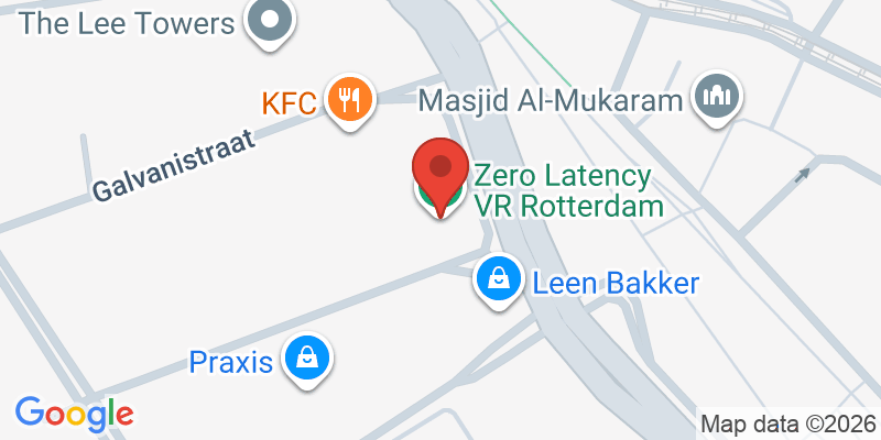 Mapa de la ubicación de Zero Latency VR Rotterdam