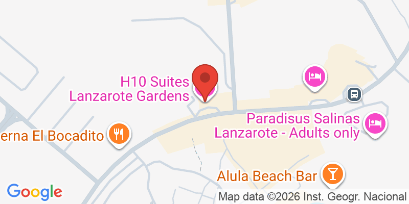 Mapa de la ubicación de H10 Suites Lanzarote Gardens