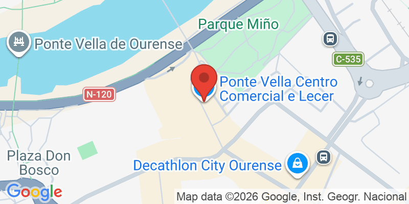 Mapa de la ubicación de Ponte Vella Centro Comercial y Ocio