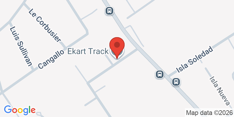 Mapa de la ubicación de Ekart Track