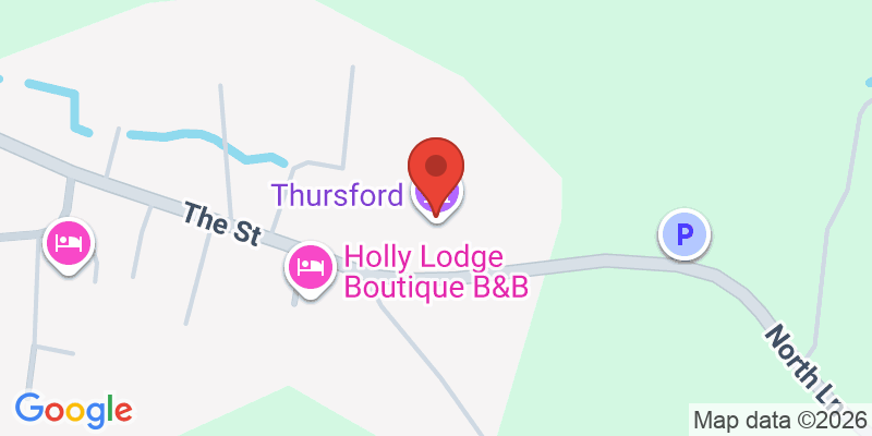 Mapa de la ubicación de Thursford