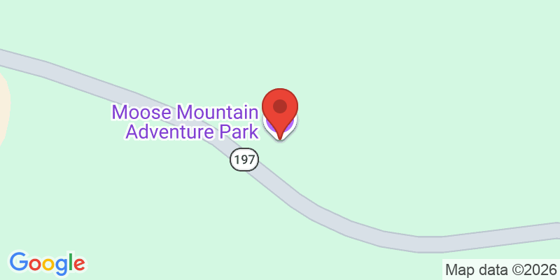 Mapa de la ubicación de Moose Mountain Adventure Park