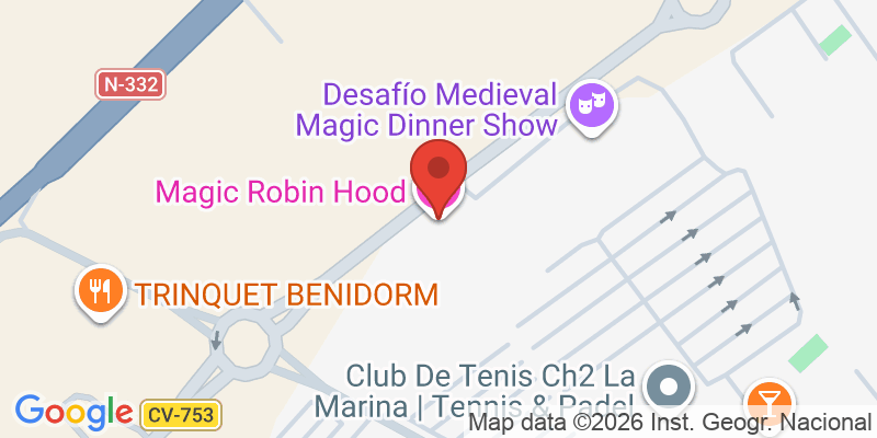 Mapa de la ubicación de Magic Robin Hood