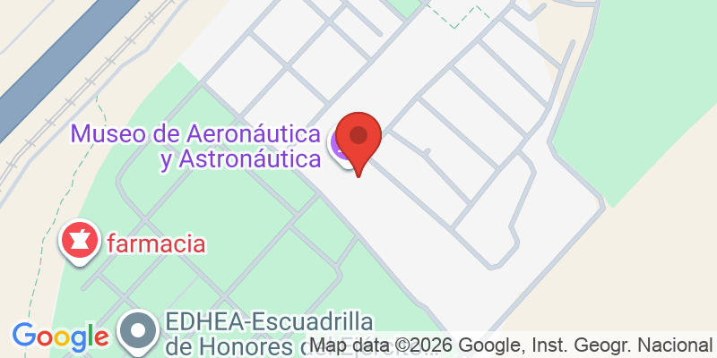 Mapa de la ubicación de Museo de Aeronáutica y Astronáutica