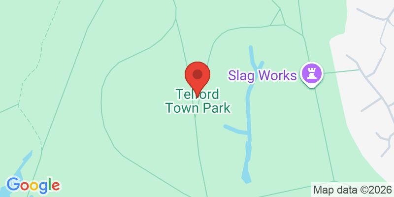 Mapa de la ubicación de Telford Town Park