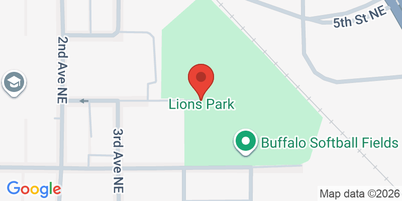 Mapa de la ubicación de Lions Park