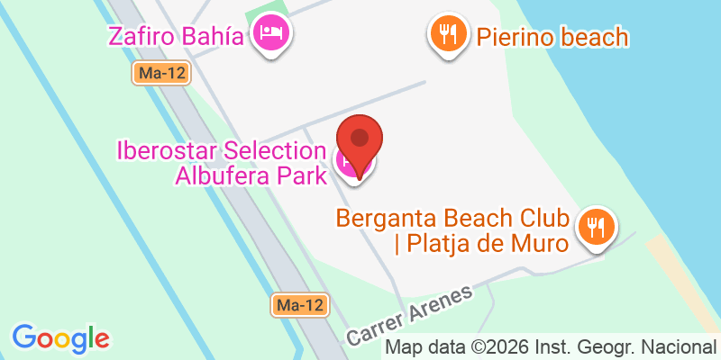 Mapa de la ubicación de Iberostar Selection Albufera Park