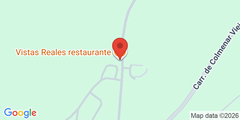 Mapa de la ubicación de Vistas Reales restaurante