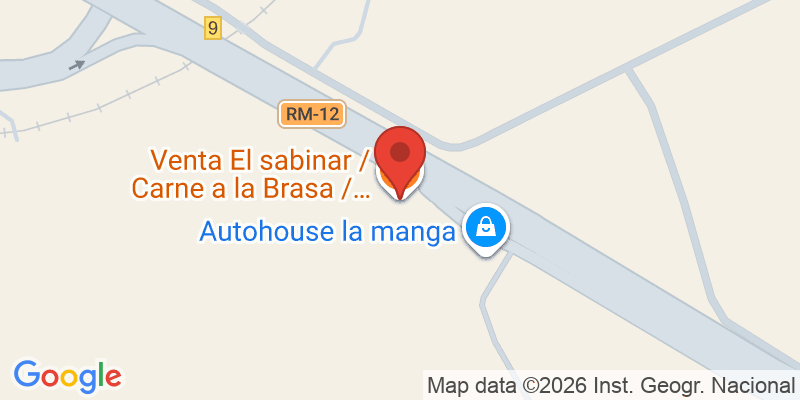 Mapa de la ubicación de Venta El sabinar / Carne a la Brasa / Arrocerias en la Manga