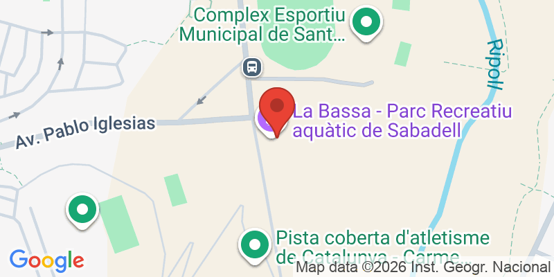 Mapa de la ubicación de La Bassa - Piscina con toboganes