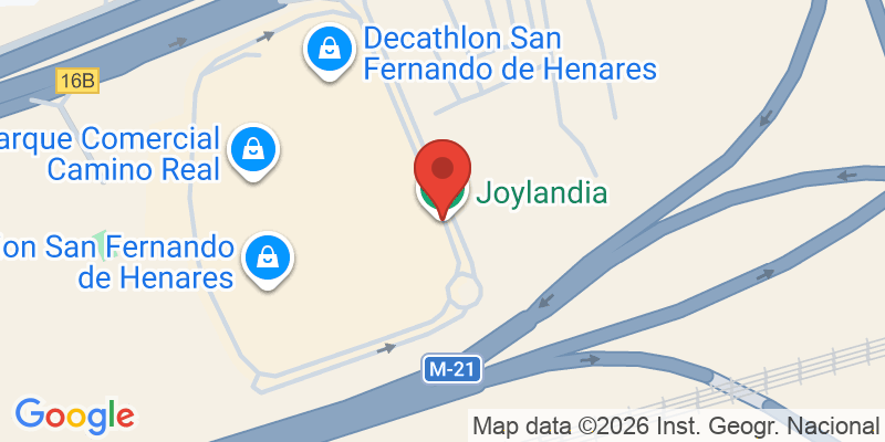Mapa de la ubicación de Joylandia