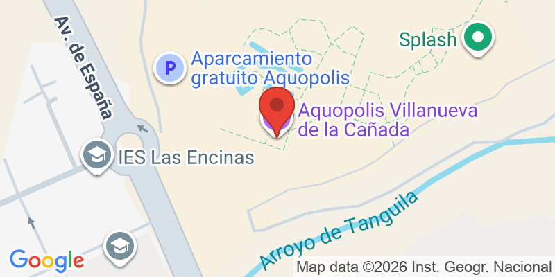 Mapa de la ubicación de Aquopolis Villanueva de la Cañada