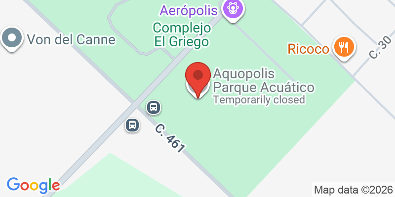 Mapa de la ubicación de Aquopolis Parque Acuático
