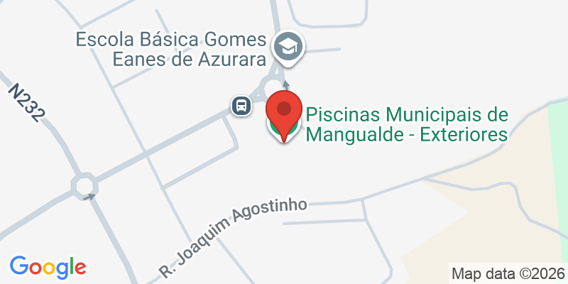 Mapa de la ubicación de Mangualde municipal pools