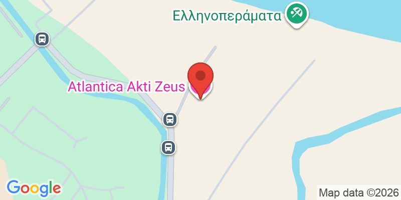 Mapa de la ubicación de Atlantica Akti Zeus