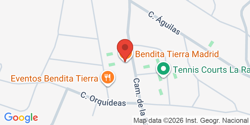 Mapa de la ubicación de Bendita Tierra Madrid