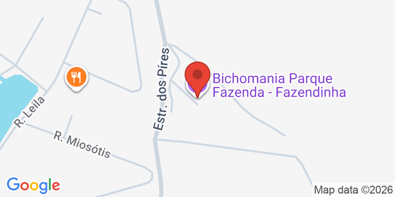 Mapa de la ubicación de Bichomania Parque Fazenda - Fazendinha