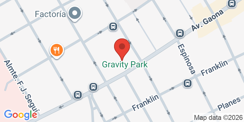 Mapa de la ubicación de Gravity Park