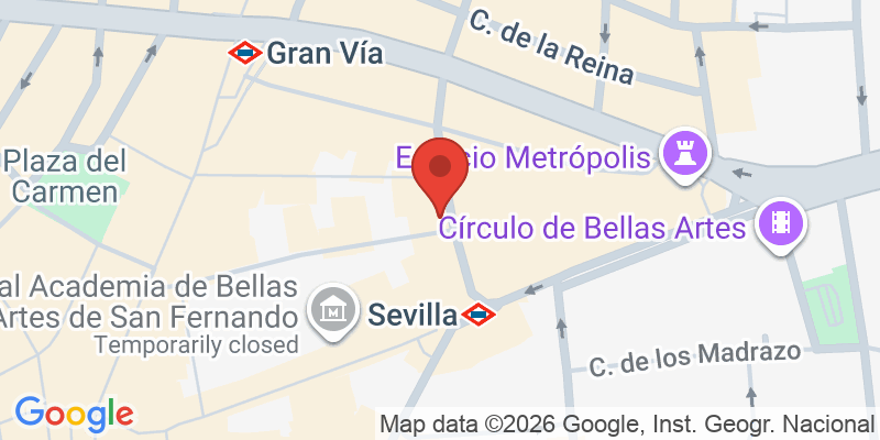 Mapa de la ubicación de Museum of Senses Madrid