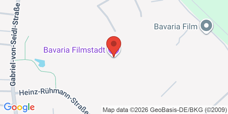 Mapa de la ubicación de Bavaria Filmstadt