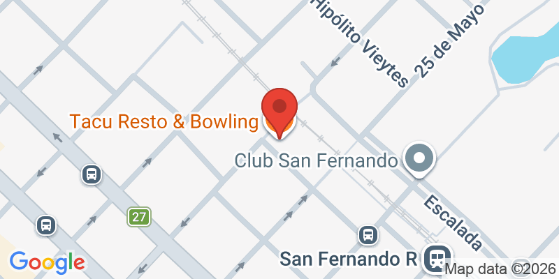 Mapa de la ubicación de Tacu Resto & Bowling