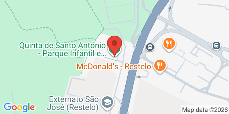 Mapa de la ubicación de Quinta de Santo António - Parque Infantil e Juvenil Coberto