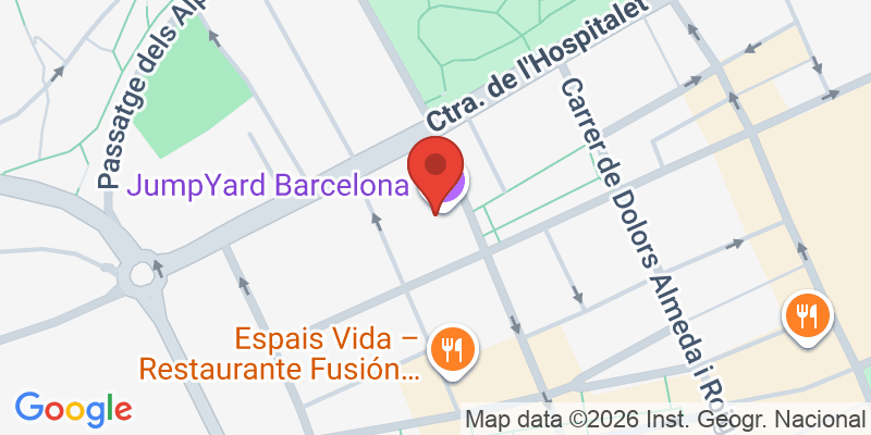 Mapa de la ubicación de JumpYard Barcelona