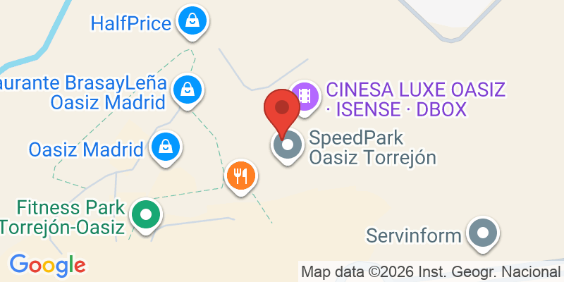 Mapa de la ubicación de JumpYard Oasiz Madrid