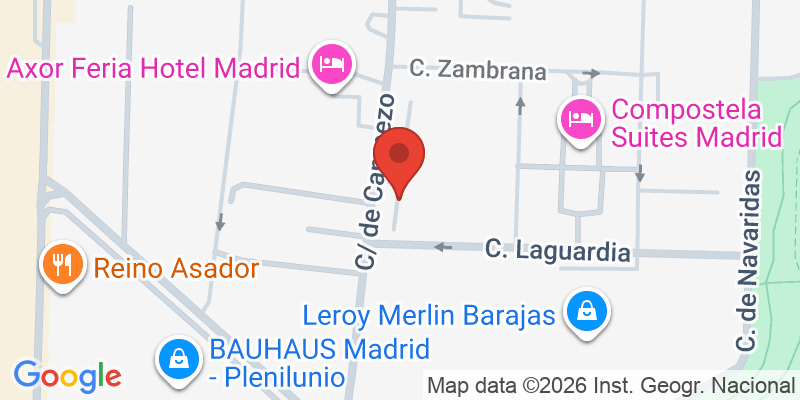Mapa de la ubicación de Hop Galaxy Barajas