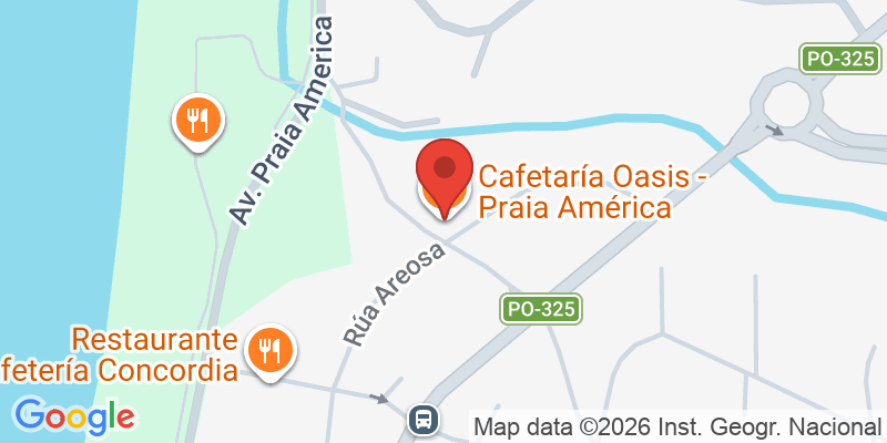 Mapa de la ubicación de Lounge Bar Oasis - Praia América