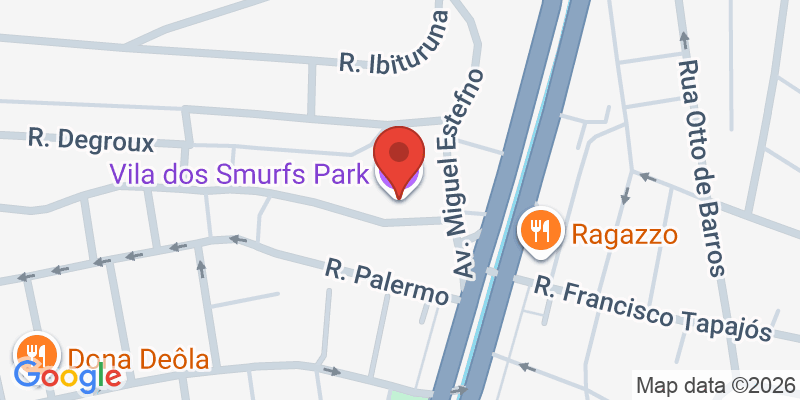 Mapa de la ubicación de Vila dos Smurfs Park