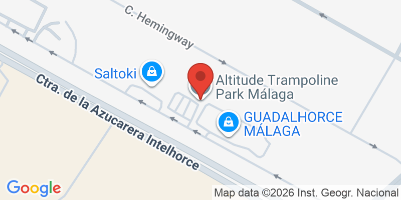 Mapa de la ubicación de Altitude Trampoline Park Málaga