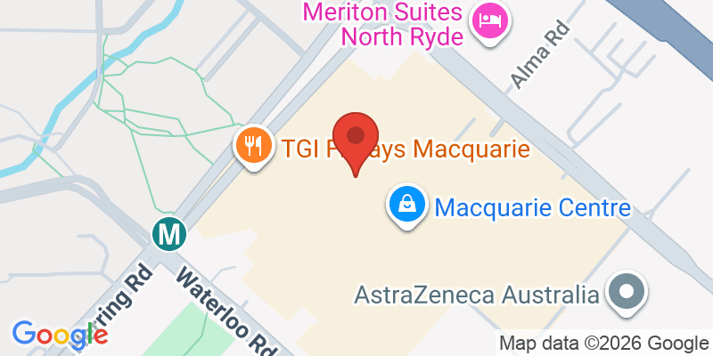 Mapa de la ubicación de Kiddoz Cafe - Macquarie Centre