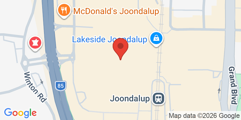 Mapa de la ubicación de Build-A-Bear Workshop - Lakeside Joondalup