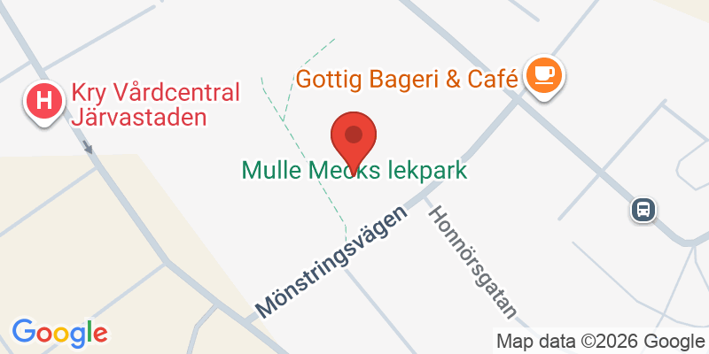 Mapa de la ubicación de Mulle Mecks lekpark