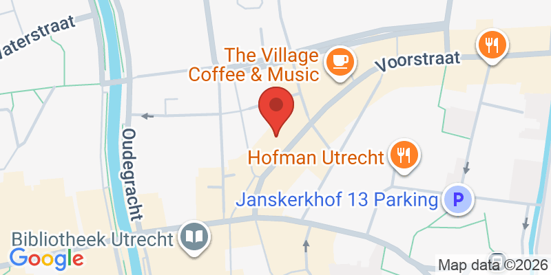 Mapa de la ubicación de The Happiness Café Utrecht
