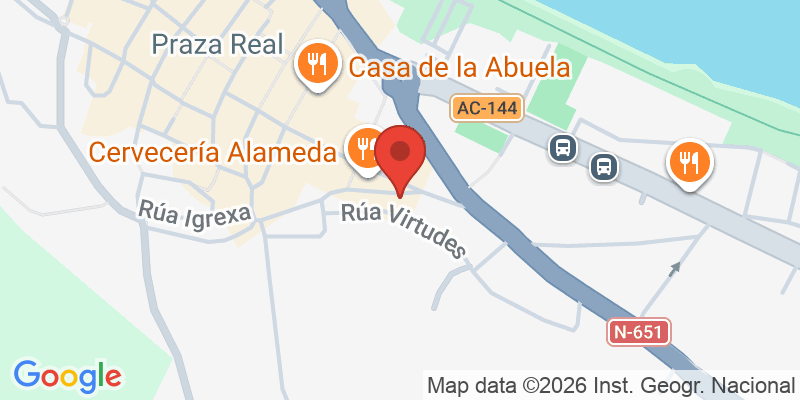 Mapa de la ubicación de Pizzería +Rico