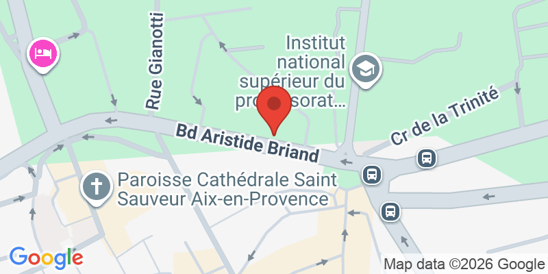 Mapa de la ubicación de Palomano Aix en Provence