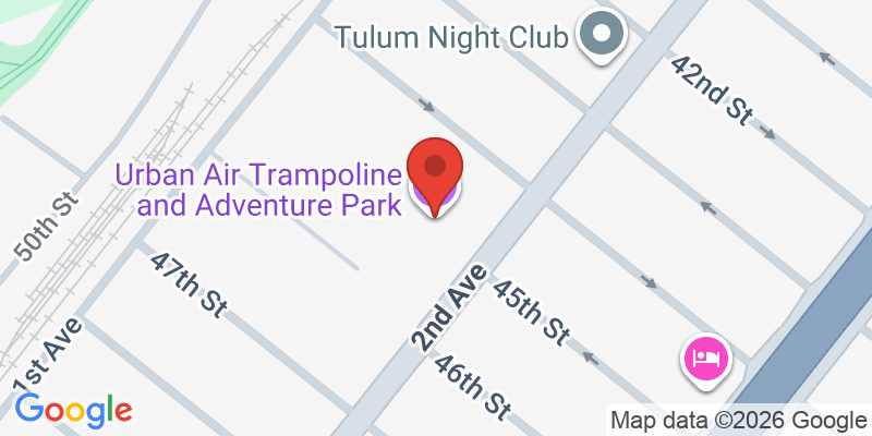 Mapa de la ubicación de Urban Air Trampoline and Adventure Park