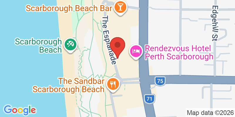 Mapa de la ubicación de The Peach Pit