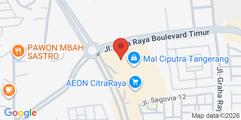 Mapa de la ubicación de Playlandia Mall Ciputra Tangerang